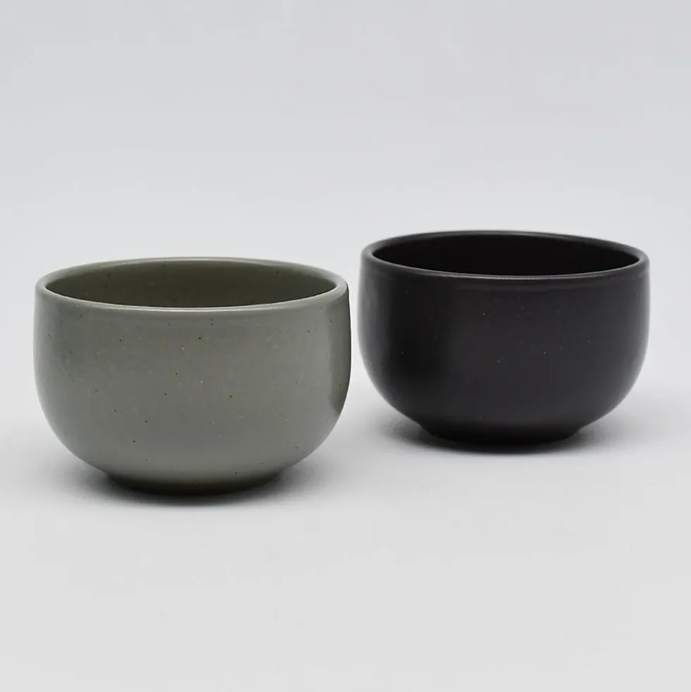 Petit bol en grès “Pacifica" - Anthracite