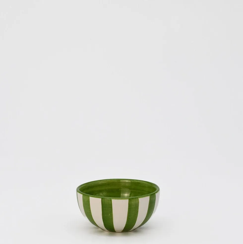 Petit bol rayé "Costa Nova Mar" - Vert