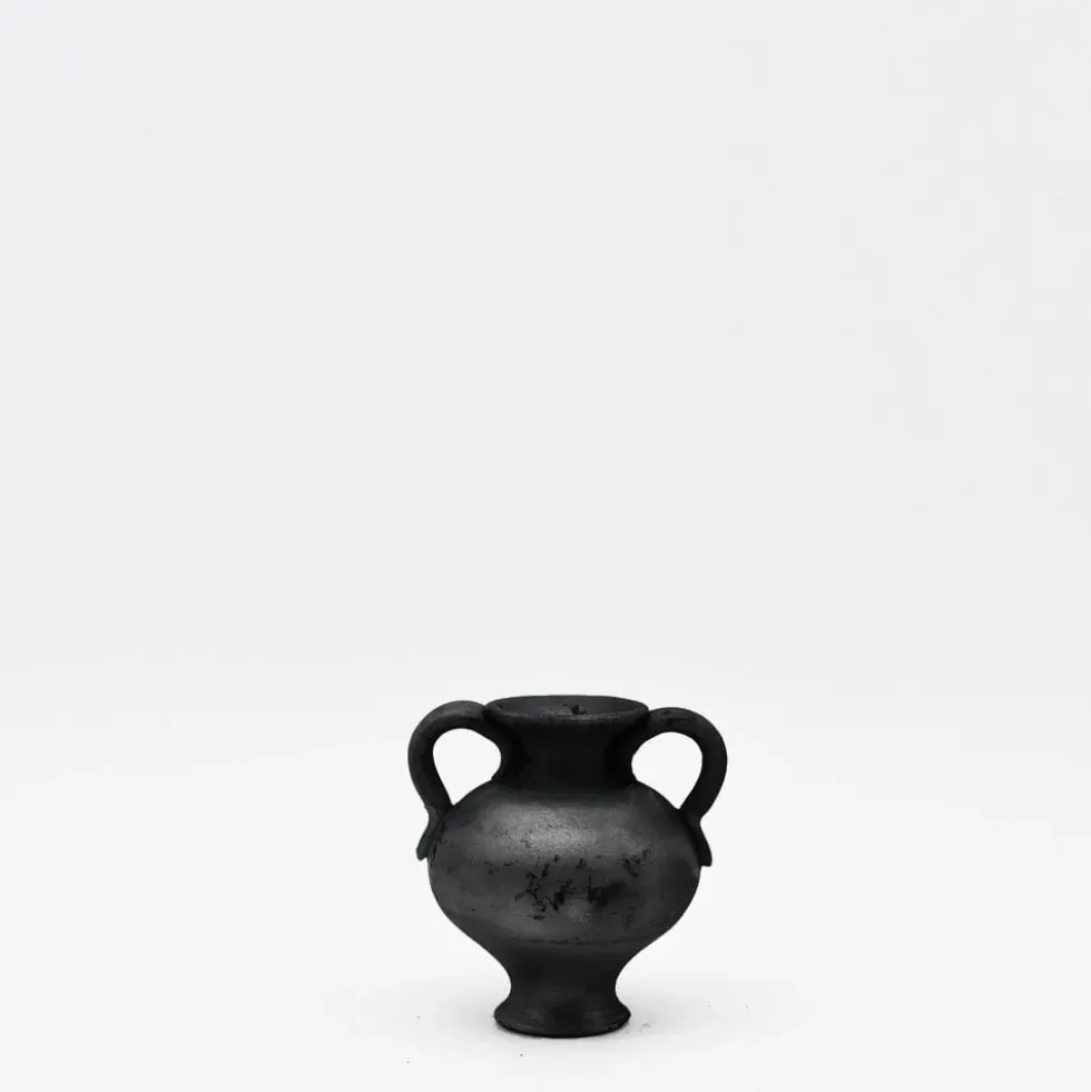 Petite amphore en terre cuite noire de Bisalhães - 9cm