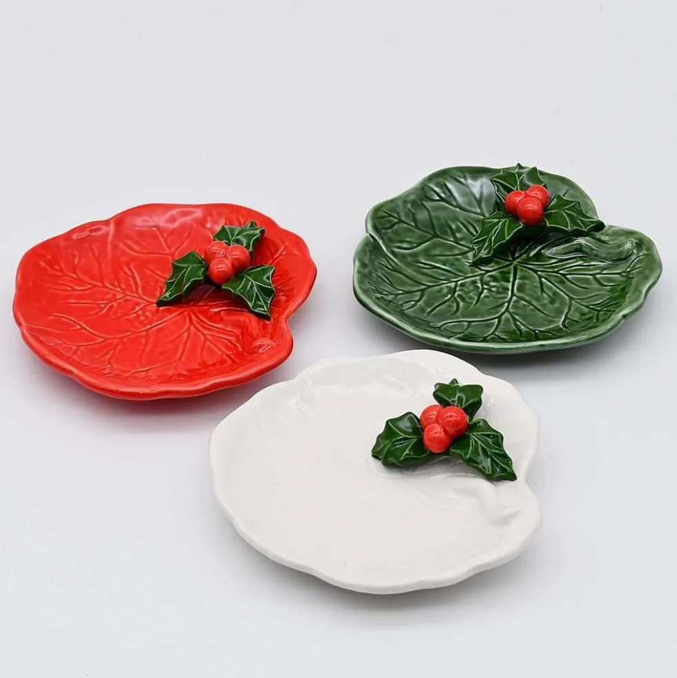 Petite assiette en céramique "Avezinho" rouge
