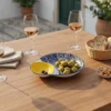 Petite assiette à olives en céramique "Azulejos" - Jaune