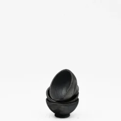 Petite coupe en terre cuite noire de Bisalhães - 3 pièces