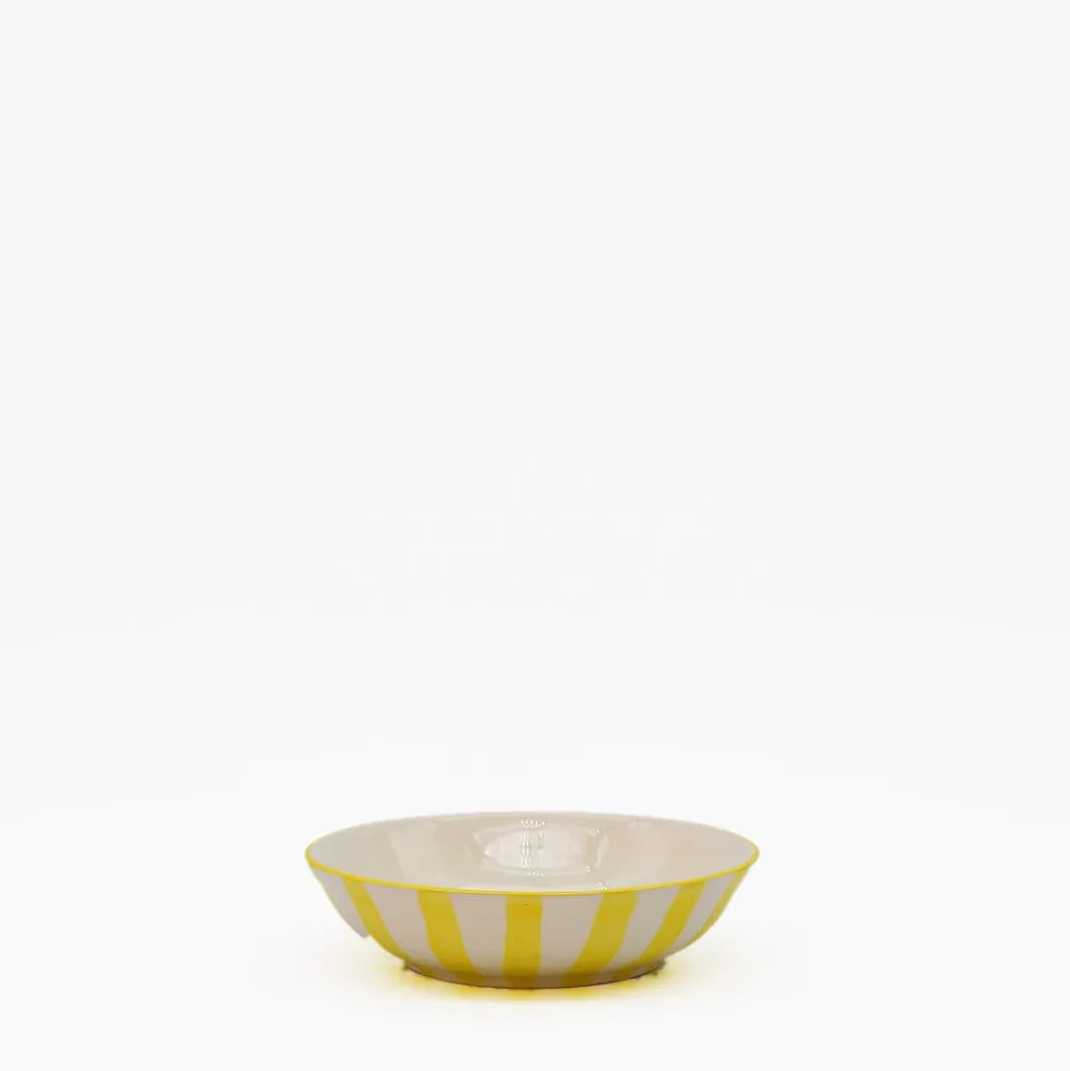 Petite coupe rayée "Costa Nova Mar" - Jaune
