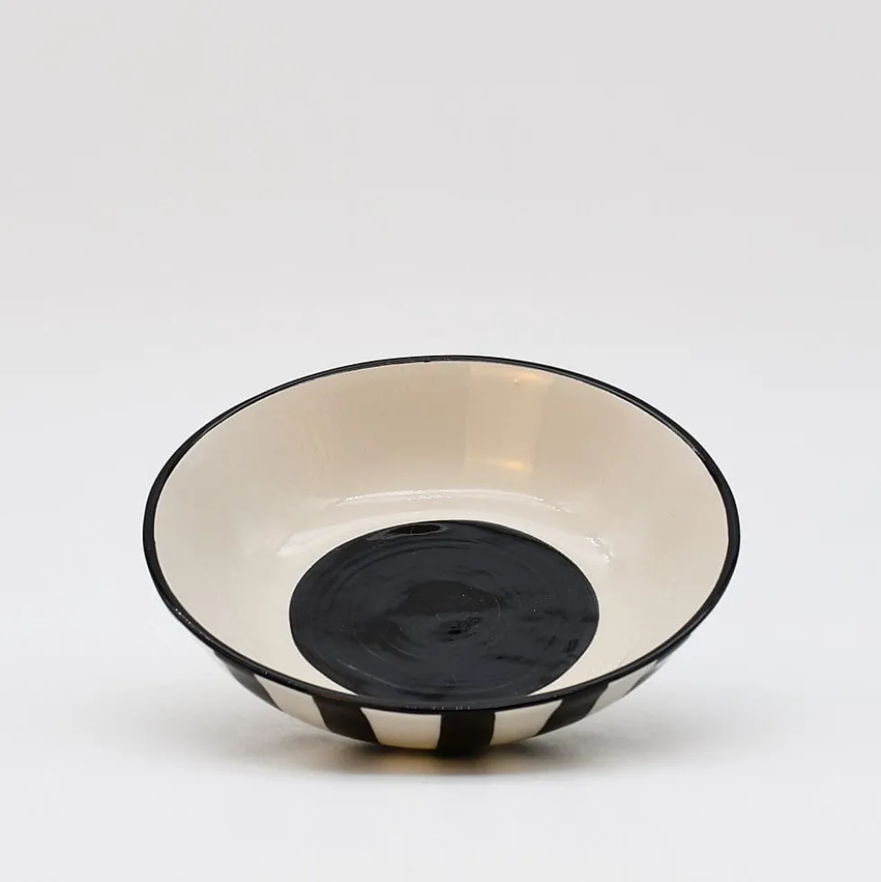 Petite coupe rayée "Costa Nova Mar" - Noir