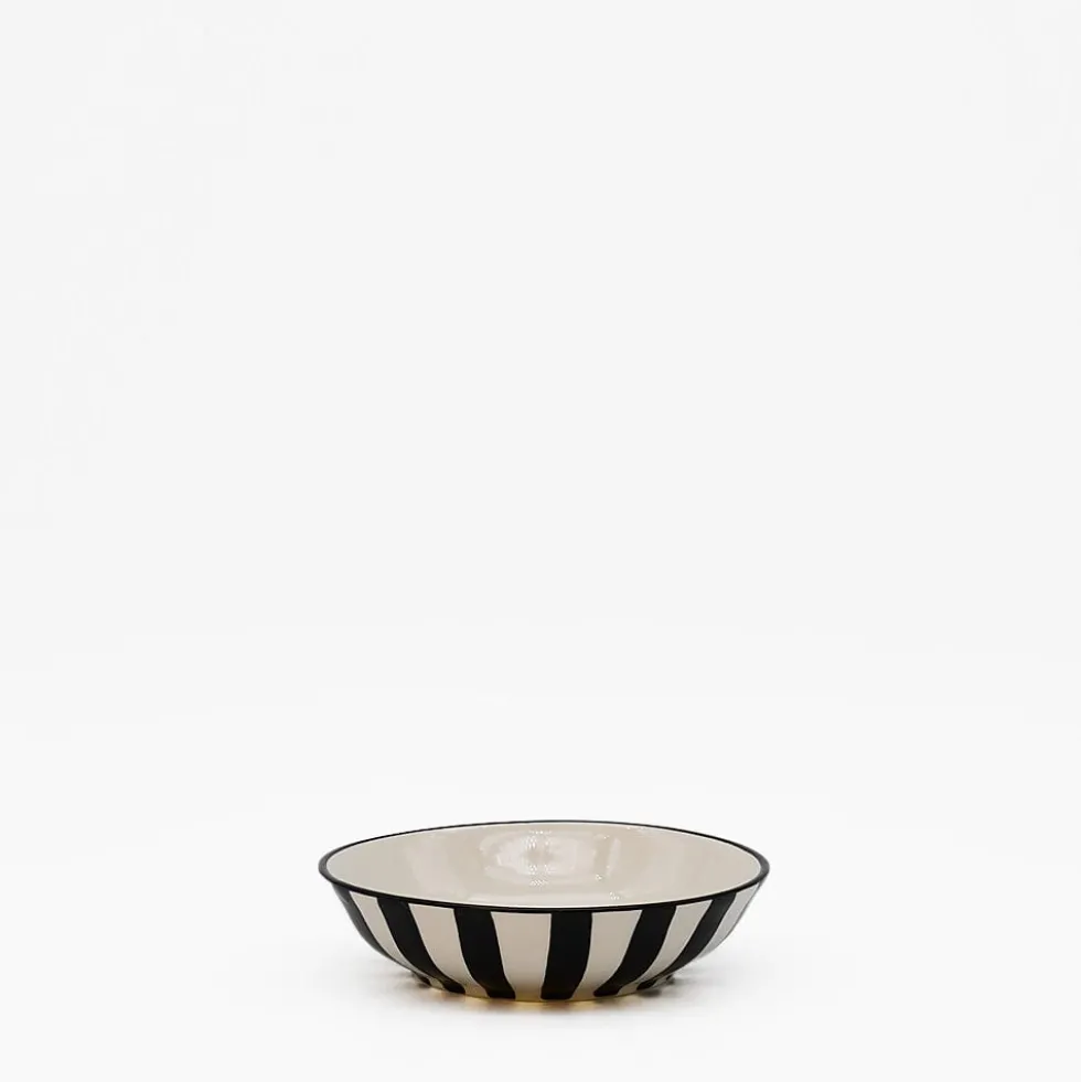Petite coupe rayée "Costa Nova Mar" - Noir