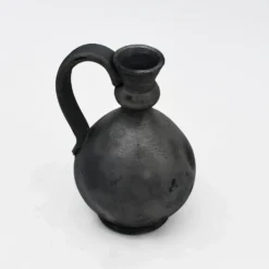 Petite cruche en terre cuite noire de Bisalhães - 13cm