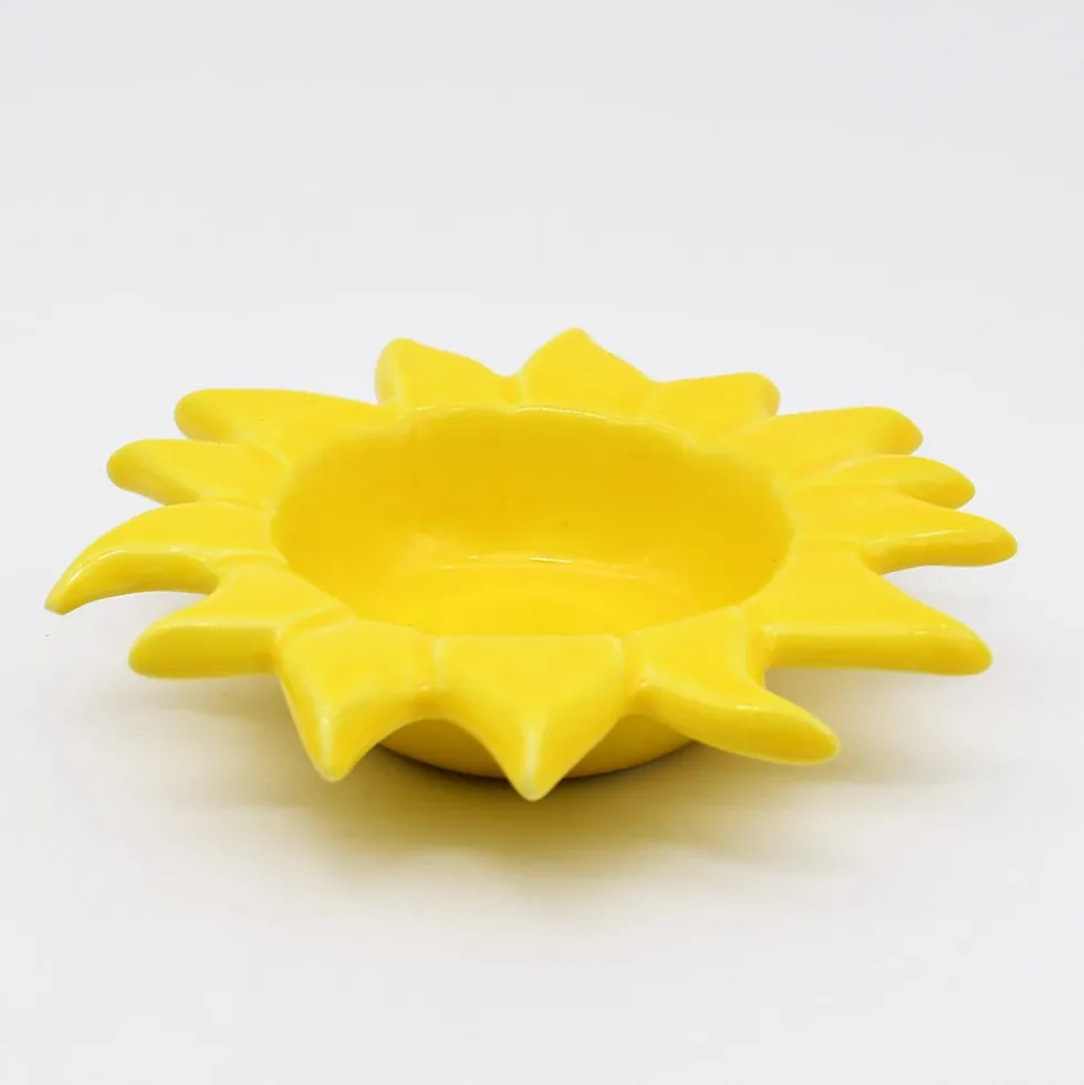 Petit plat en céramique "Sol" - Jaune