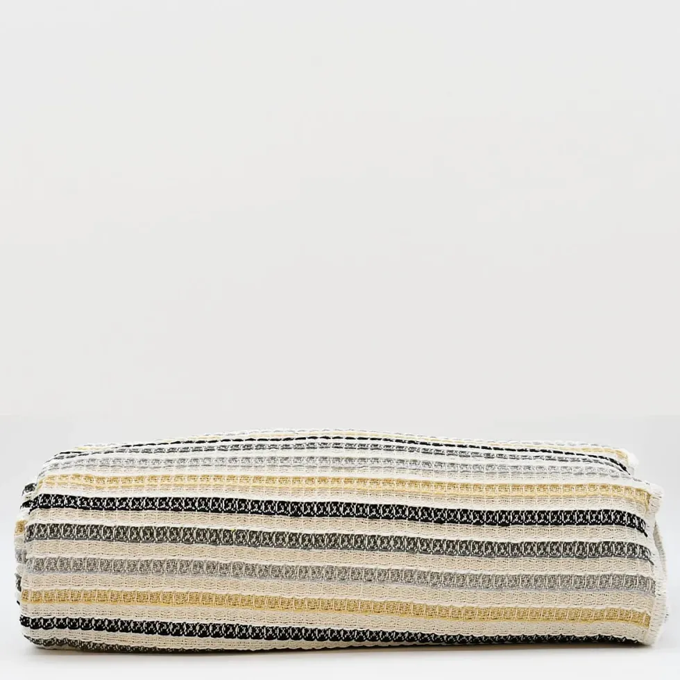 Plaid Couvre-lit en coton 240x200 - Gris