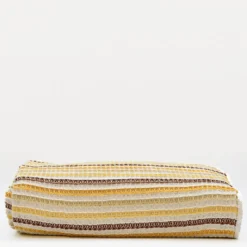 Plaid Couvre-lit en coton 240x200 - Jaune