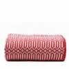 Plaid en coton "Hexa" - Rouge