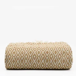 Plaid en coton "Losango" - Beige