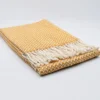 Plaid en coton "Ondas" - Ocre