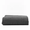 Plaid en coton "Ponto" - Gris foncé