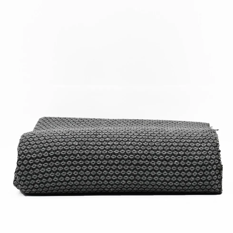Plaid en coton "Ponto" - Gris foncé
