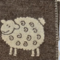 Plaid enfant en laine - Marron