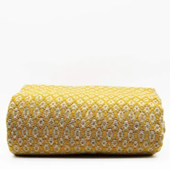 Plaid en laine "Real" - Jaune