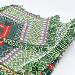 Plaid traditionnel à frange 