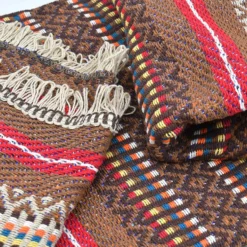 Plaid traditionnel à frange