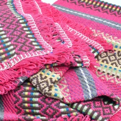Plaid traditionnel à frange