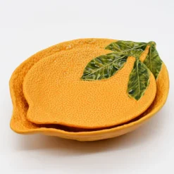 Plat de service en céramique en forme d'orange - 36cm