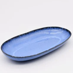 Plat de service en grès 