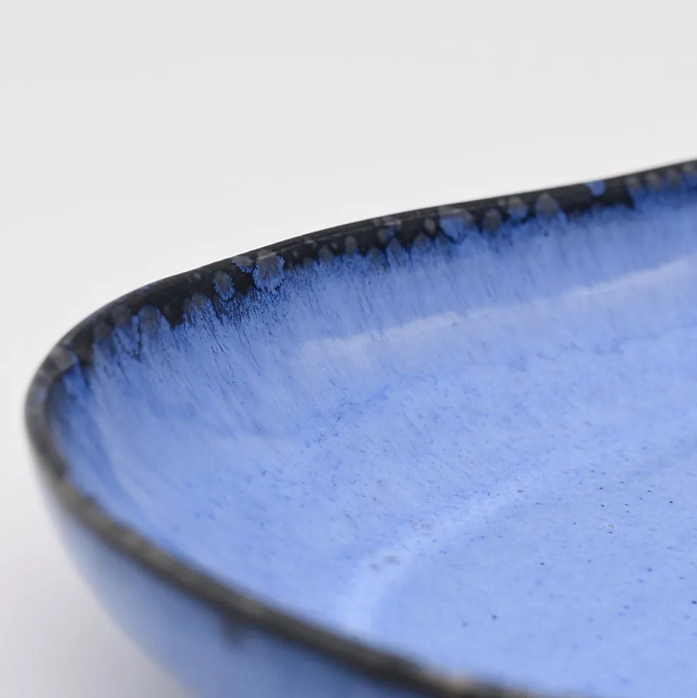 Plat de service en grès "Amazonia" Bleu - 24cm