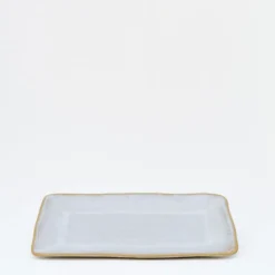 Plat de service en grès 
