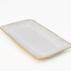 Plat de service en grès 