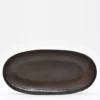 Plat de service en grès "Café" - 34cm