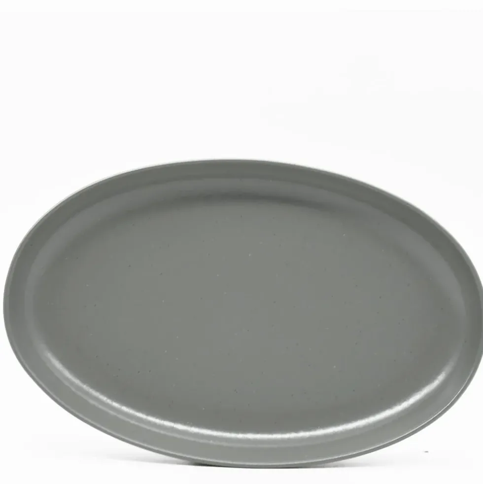 Plat de service en grès “Pacifica" - Artichaud