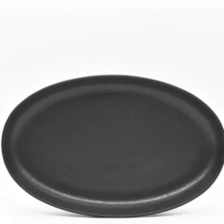 Plat de service en grès “Pacifica" - Anthracite