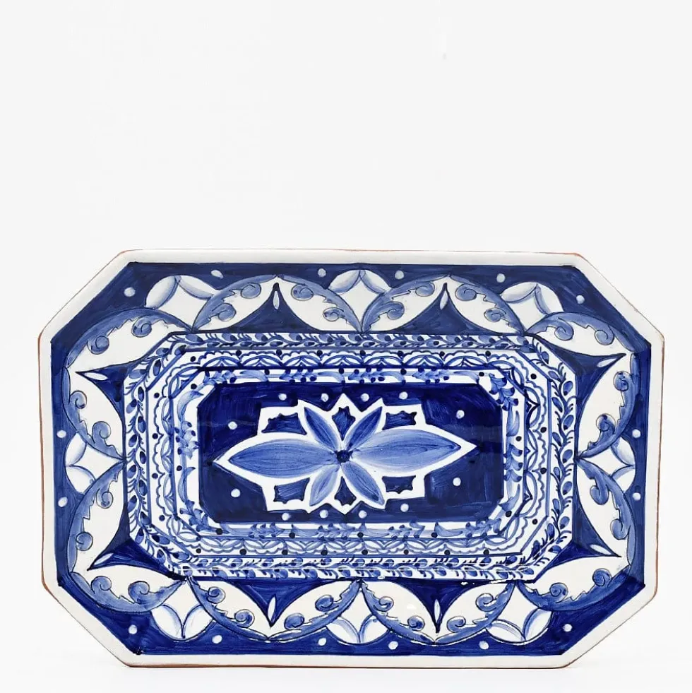 Plat de service en terre cuite vitrifiée "Alentejo" - 34cm