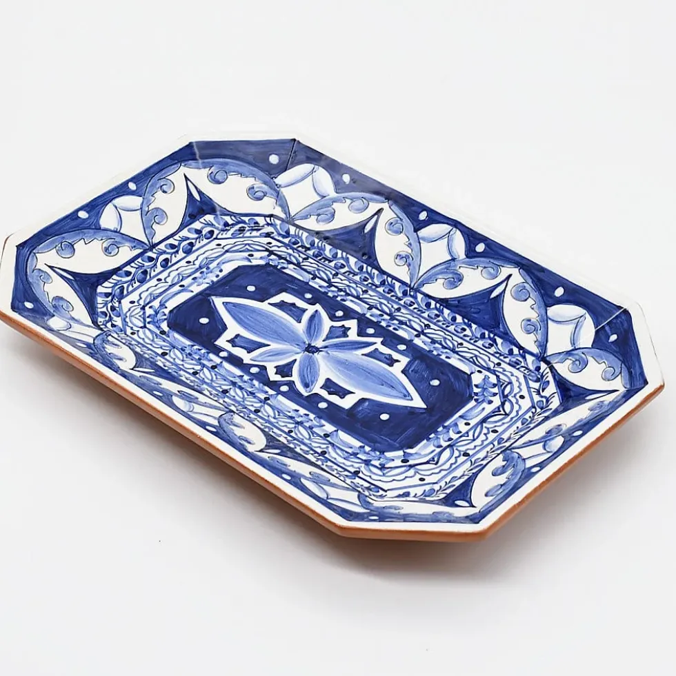 Plat de service en terre cuite vitrifiée "Alentejo" - 34cm