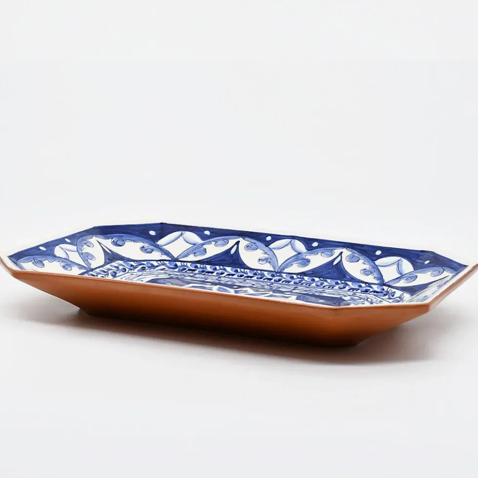 Plat de service en terre cuite vitrifiée "Alentejo" - 34cm