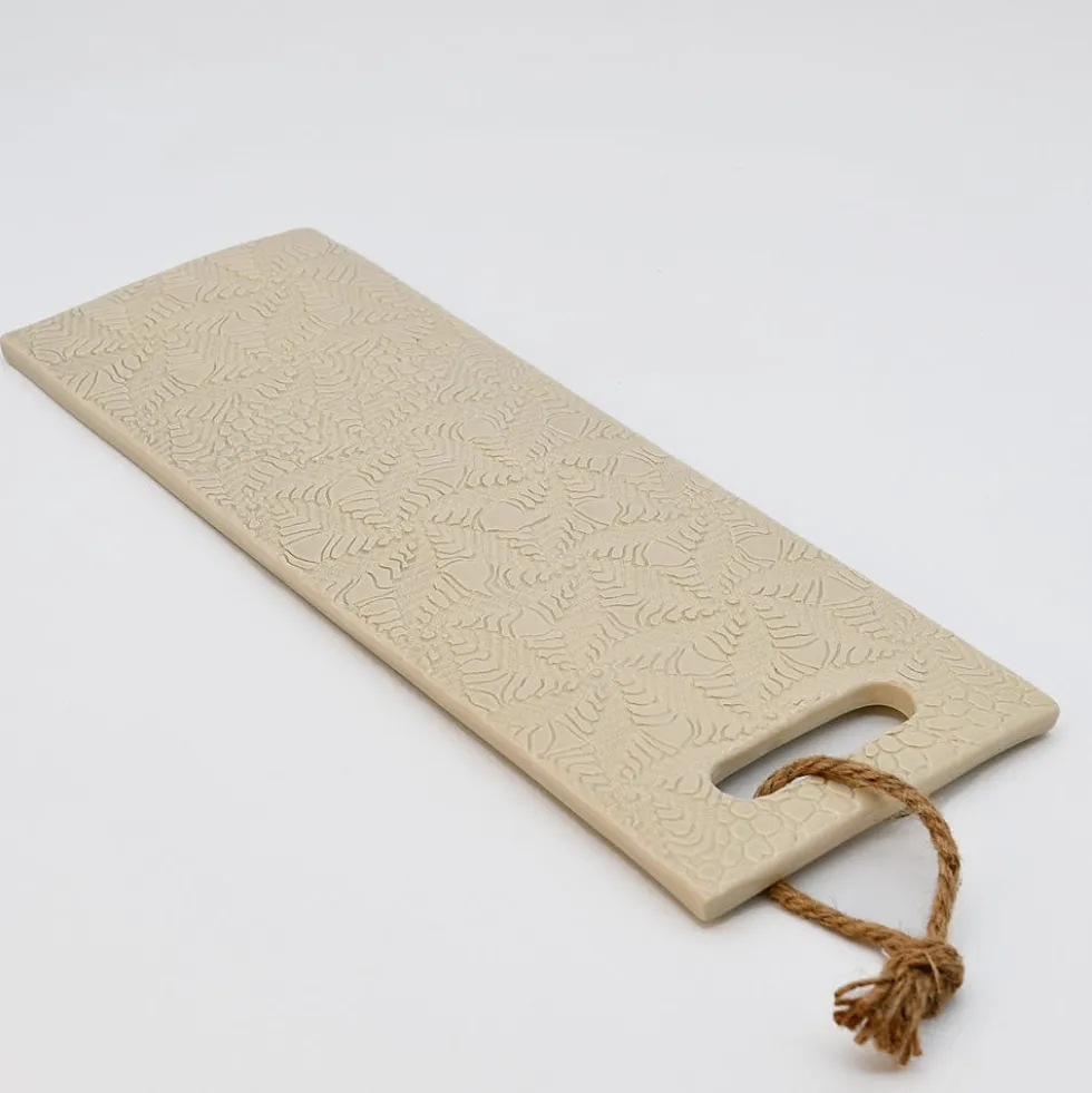 Plateau de service "Renda" - Beige