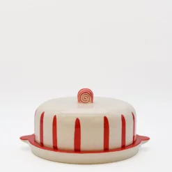 Plateau à fromage ou gateau "Costa Nova Mar" - Rouge