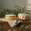 Plateau à fromage ou gateau "Costa Nova Mar" - Orange