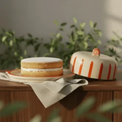 Plateau à fromage ou gateau "Costa Nova Mar" - Orange