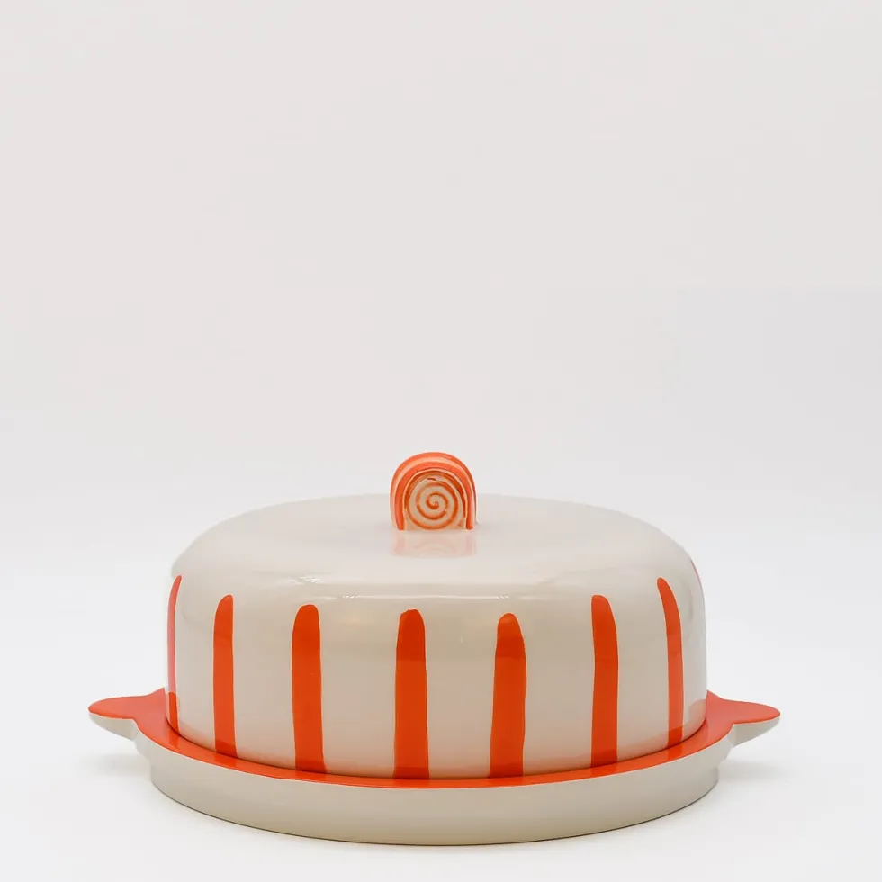 Plateau à fromage ou gateau "Costa Nova Mar" - Orange