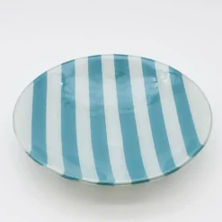 Plat en verre "Marinha Grande" - Turquoise