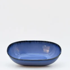 Plat ovale en grès