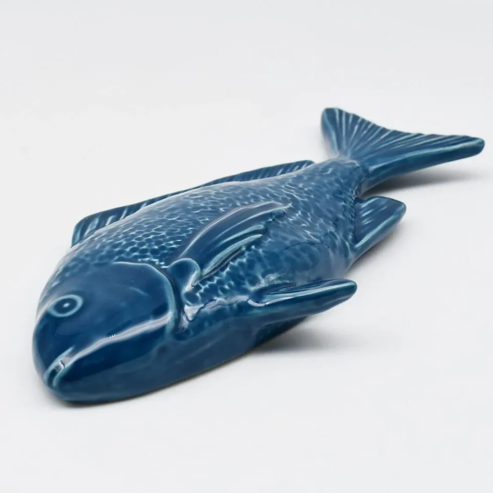 Poisson en céramique "Dourada" Bleu
