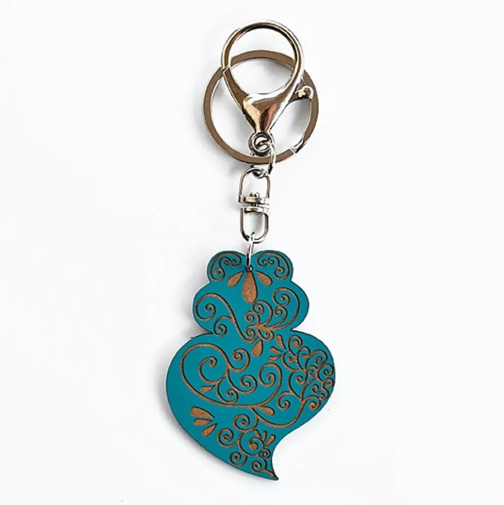 Porte clés "Coração de Viana" - 11 couleurs