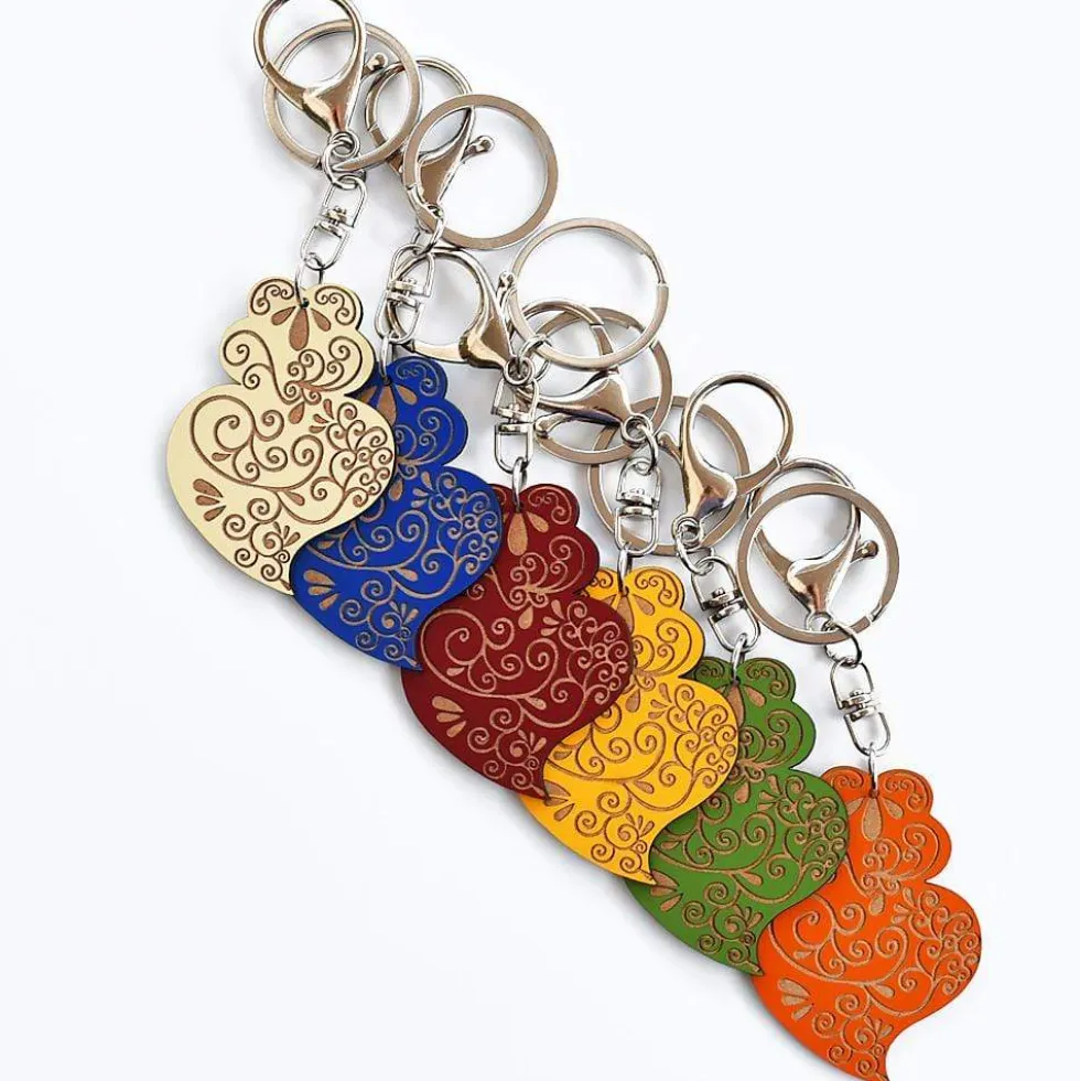 Porte clés "Coração de Viana" - 11 couleurs