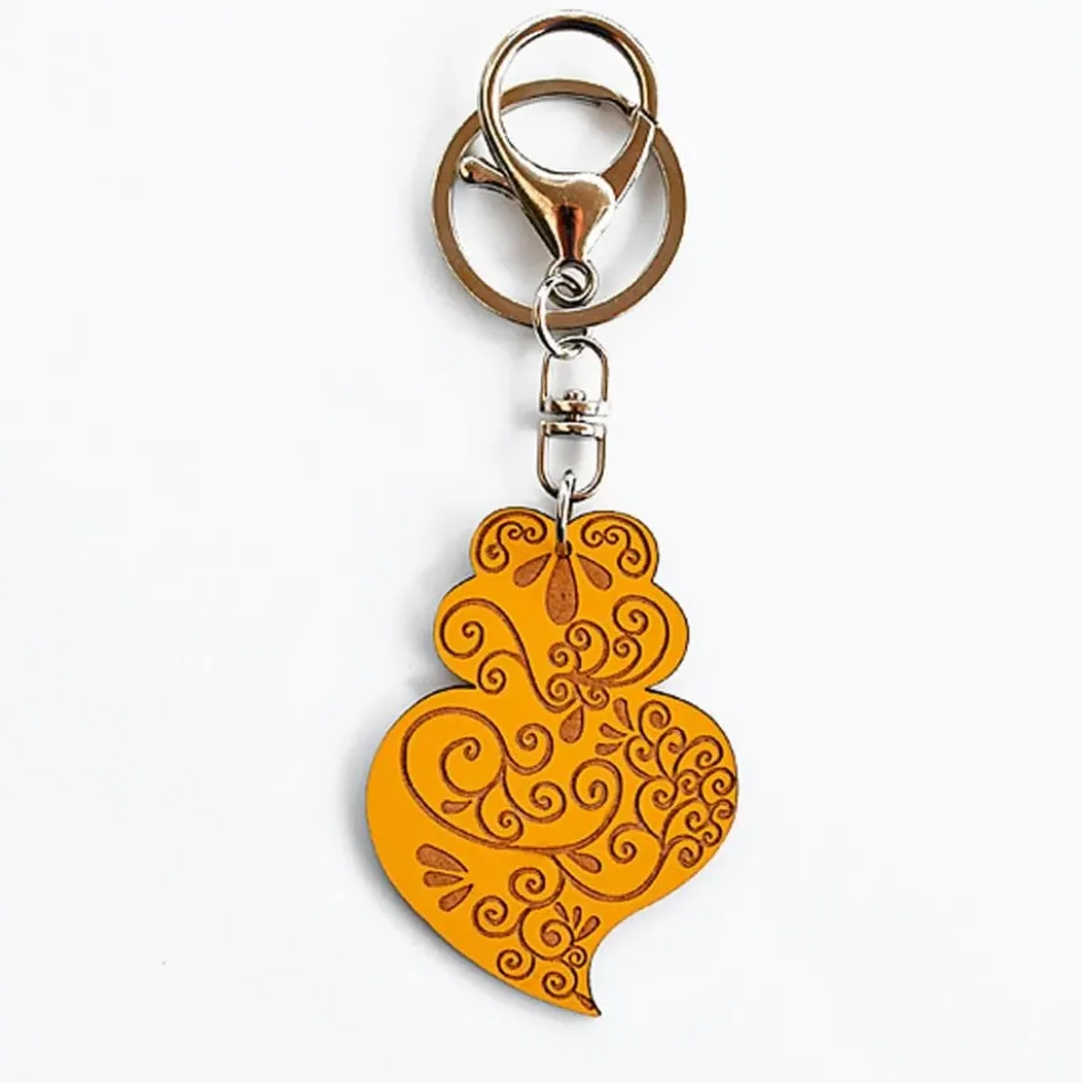 Porte clés "Coração de Viana" - 11 couleurs