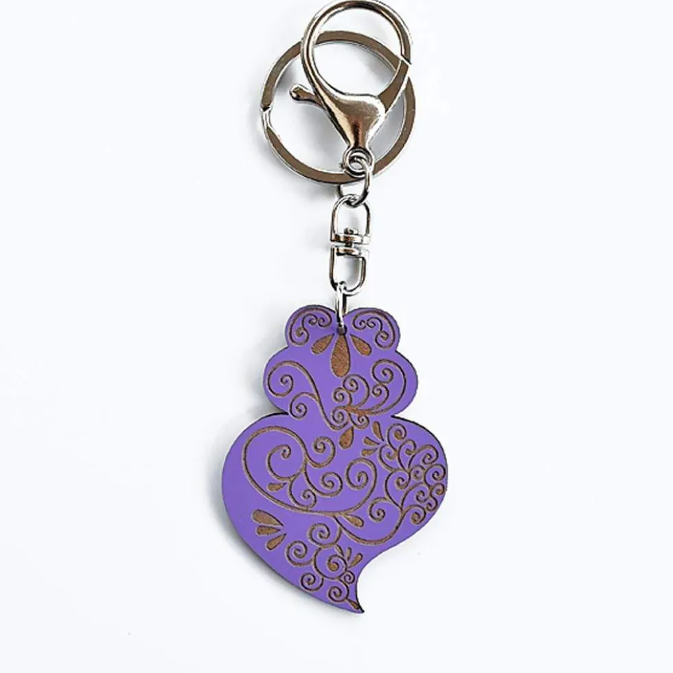 Porte clés "Coração de Viana" - 11 couleurs