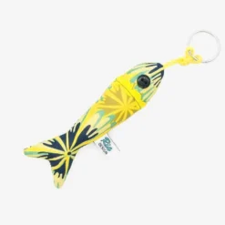Porte clés en forme de sardine - Jaune