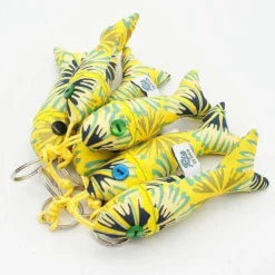 Porte clés en forme de sardine - Jaune