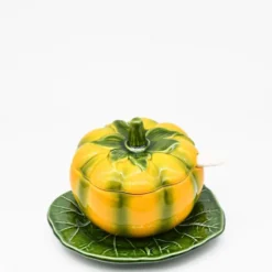 Pot en céramique en forme de citrouille - 15cm