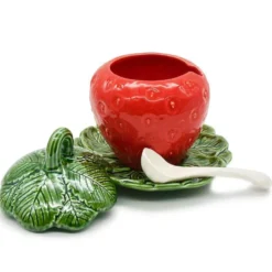 Pot en céramique en forme de fraise - 20cm